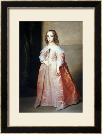 Portrait Of Mary, Princess Royal (1631-1660) by Sir Anthony Van Dyck Pricing Limited Edition Print image