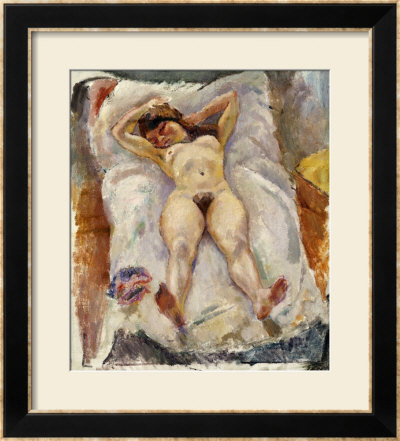 Lounging Nude by Jules Pascin Pricing Limited Edition Print image