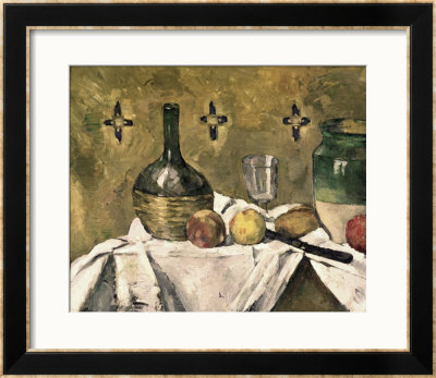Glass And Fruit Flask by Paul Cezanne Pricing Limited Edition Print image