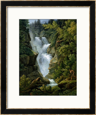 Waterfall In The Bern Highlands, 1796 by Joseph Anton Koch Pricing Limited Edition Print image