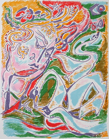 Léda Et Le Cygne by André Masson Pricing Limited Edition Print image