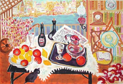 Coupe De Fruits Et Pichet by Renee Halpern Pricing Limited Edition Print image