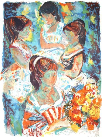 Les Jeunes Filles by Emilio Grau-Sala Pricing Limited Edition Print image