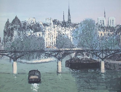 Le Pont Des Arts I by Saburo Shimada Pricing Limited Edition Print image