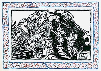 Sans L'ecorce A by Pierre Alechinsky Pricing Limited Edition Print image