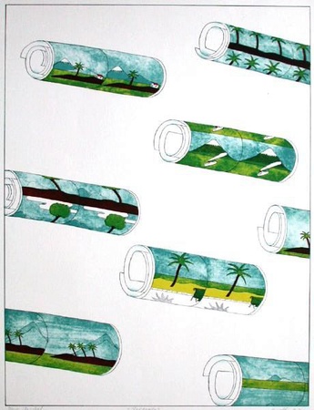 Palmiers by Rene Bertholo Pricing Limited Edition Print image