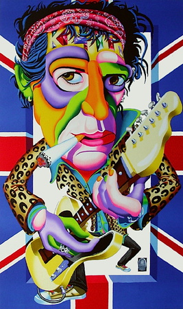 Keith Richards by Didier Chamizo Pricing Limited Edition Print image