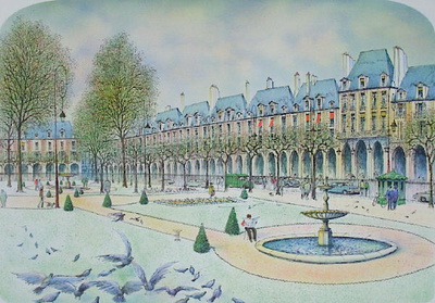 Paris, Place Des Vosges I by Rolf Rafflewski Pricing Limited Edition Print image