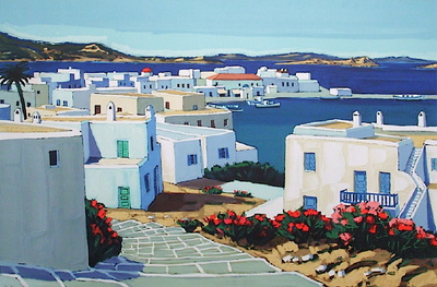 Mykonos : Entre Ciel Et Mer Ii by Jean Claude Quilici Pricing Limited Edition Print image