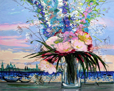 Bouquet Des Champs Sur La Lagune by Michel-Henry Pricing Limited Edition Print image