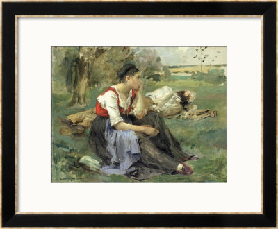 Resting Peasants, 1877 by Jules Bastien-Lepage Pricing Limited Edition Print image
