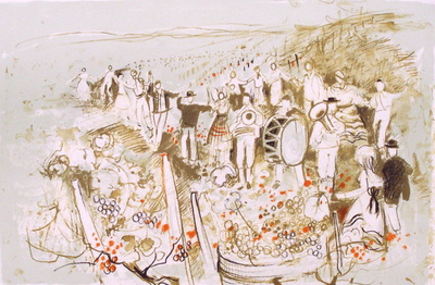 La Fete Des Vendanges I by Michel Jouenne Pricing Limited Edition Print image