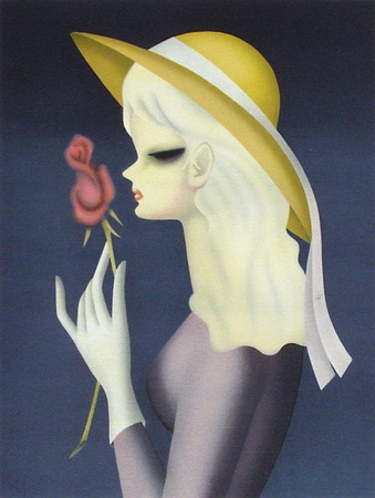 Femme À La Rose by Seiji Togo Pricing Limited Edition Print image