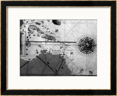 Map Of The First Discoveries Of Christopher Columbus (1450-1506) by Juan De La Cosa Pricing Limited Edition Print image