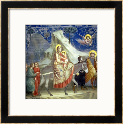 The Flight Into Egypt, Circa 1305 by Giotto Di Bondone Pricing Limited Edition Print image