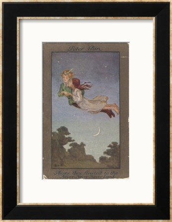 Peter Pan And Wendy Fly To Never-Never Land by S. Barham Pricing Limited Edition Print image