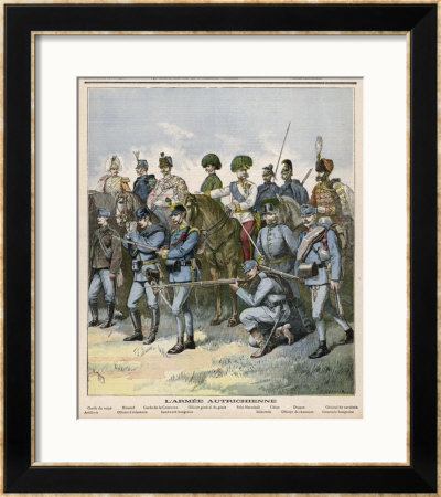 Austrian Army: Various Uniforms by Henri Meyer Pricing Limited Edition Print image