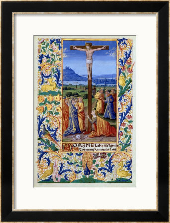 The Crucifixion, From The Book Of Hours Of Louis D'orleans, 1469 by Jean Colombe Pricing Limited Edition Print image