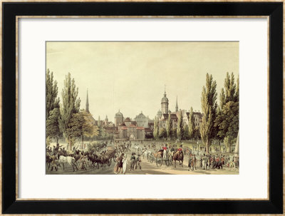 View Of Leipzig From The Grimma Gate by Christian Gottlob Hammer Pricing Limited Edition Print image