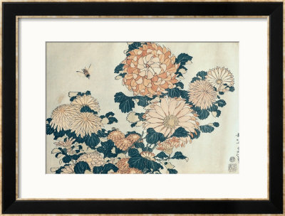 Chrysanthemums by Katsushika Hokusai Pricing Limited Edition Print image