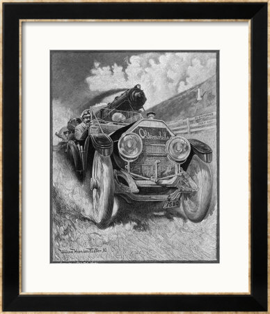 Racing The Railroad Train by William Hornden Pricing Limited Edition Print image