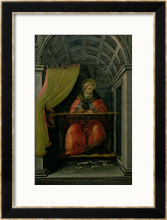 St.Augustine In His Cell by Sandro Botticelli Pricing Limited Edition Print image