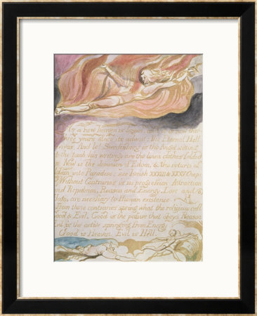 The Marriage Of Heaven And Hell; As A New Heaven Is Begun, Circa 1790 by William Blake Pricing Limited Edition Print image