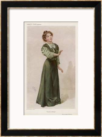 Christabel Pankhurst Women's Rights Advocate And Suffragette by Spy (Leslie M. Ward) Pricing Limited Edition Print image