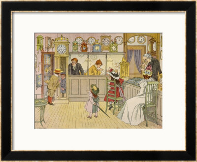 Watch And Clock Making Inside A Watch And Clockmaker's Shop by Francis Bedford Pricing Limited Edition Print image