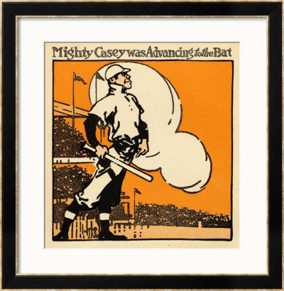 Mighty Casey Advancing To The Bat by Dan Sayre Pricing Limited Edition Print image