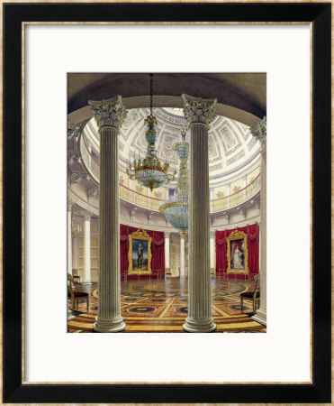 The Rotunda, Winter Palace, 1862 by Eduard Hau Pricing Limited Edition Print image