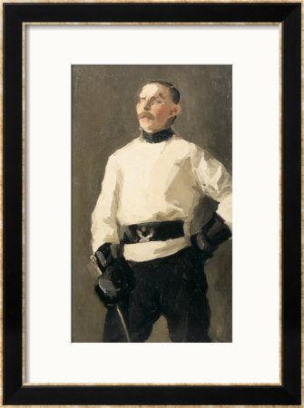 The Fencing Master by Gari Melchers Pricing Limited Edition Print image