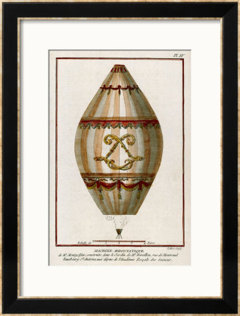 The First Practical Balloon Montgolfier's First Air Balloon Unmanned Was Launched by Charles Francois Sellier Pricing Limited Edition Print image
