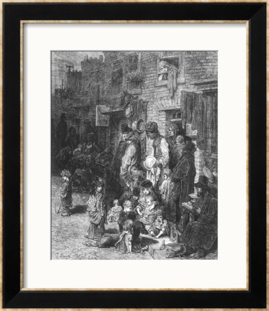 Wentworth Street, Whitechapel, From London: A Pilgrimage by Gustave Doré Pricing Limited Edition Print image