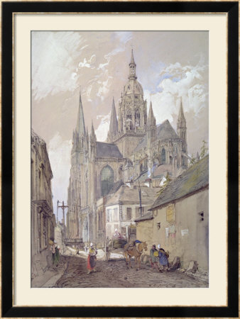 Bayeux Cathedral, View From The South East by John Burgess Pricing Limited Edition Print image