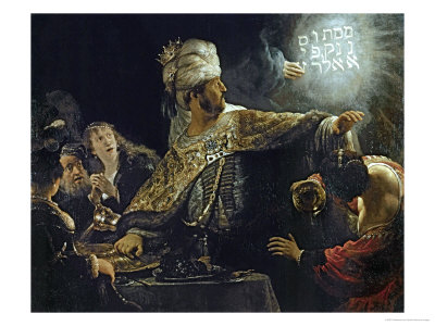 Belsazar's Feast, Around 1635 by Rembrandt Van Rijn Pricing Limited Edition Print image