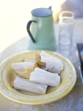 Tamales (Stuffed Maize Leaves, Popular All Over South America) by David Loftus Pricing Limited Edition Print image