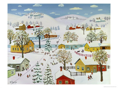 Charm Of Winter, C.1994 by Konstantin Rodko Pricing Limited Edition Print image