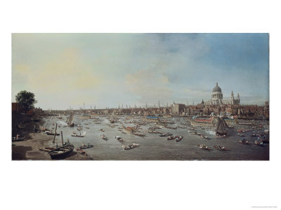 London And The Thames by Canaletto Pricing Limited Edition Print image