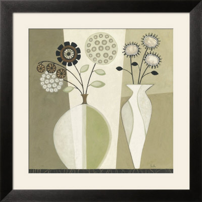 Green And White Flowers I by Cheryl Lee Pricing Limited Edition Print image