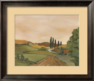 Sunny Tuscan Road by J. Clark Pricing Limited Edition Print image
