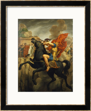 The Death Of Marcus Curtius by Pierre Joseph Celestin Francois Pricing Limited Edition Print image