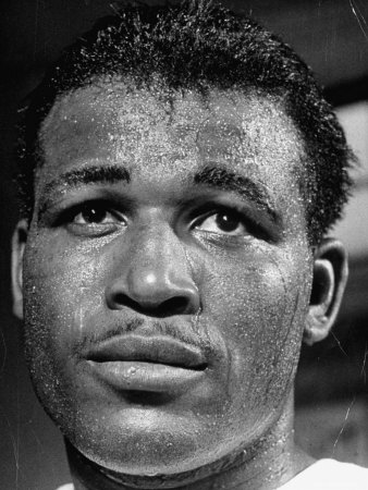 Sugar Ray Robinson Peering Into The Distance With Sweat On His Face by Ralph Morse Pricing Limited Edition Print image
