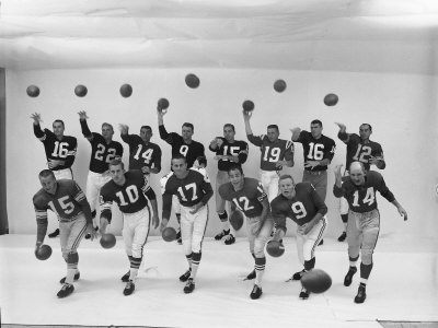 Quarterbacks Of The Nfl Plum, Layne, Etcheverry, Wade, Starr, Unitas, Snead, Bratkowski And Others by Ralph Morse Pricing Limited Edition Print image