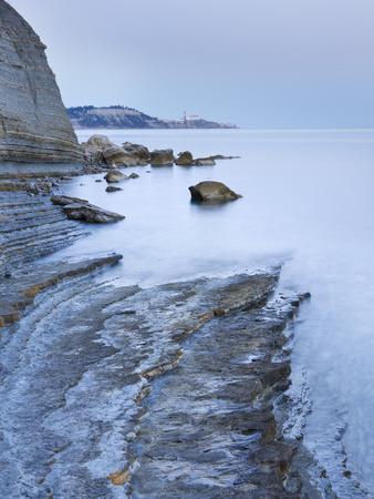 Piran At Dawn From The Cliffs At Strunjan, Slovenia, Europe by Lizzie Shepherd Pricing Limited Edition Print image