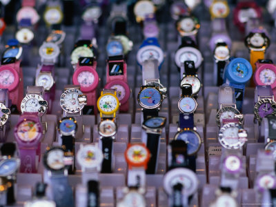 Assortment Of Watches For Sale In Nanjing Lu Shopping Area, Shanghai, China by Chris Mellor Pricing Limited Edition Print image