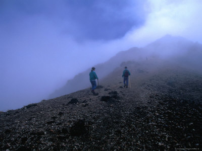 People Hiking To Mt. Norikura Summit, Japan by Cheryl Conlon Pricing Limited Edition Print image