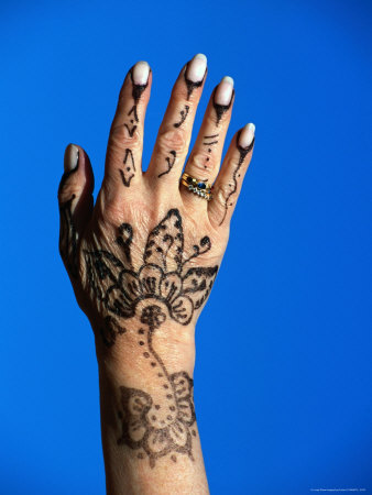 Henna (Mendhi) Design On Hand, Egypt by Lee Foster Pricing Limited Edition Print image