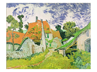 Street In Auvers-Sur-Oise, 1890 (Oil On Canvas) by Vincent Van Gogh Pricing Limited Edition Print image