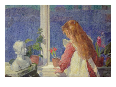 Girl By The Window, 1910 (Oil On Canvas) by Lars Jorde Pricing Limited Edition Print image
